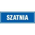 Znak informacyjny tabliczka napis TDC, z napisem: "Szatnia" 10 x 30 cm