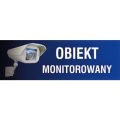 Znak tabliczka piktogram TDC, z napisem: "Obiekt monitorowany" 10 x 30 cm