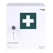 Apteczka ścienna Donau SAFETY, aluminiowa szafka z wyposażen...