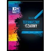 Blok techniczny Oxford, 10 czarnych kart, gramatura 210g/m2