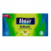Chusteczki higieniczne Velvet Balsam,3 warstwowe, zapach alo...