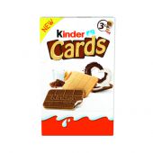 Ciastka Kinder Cards, wafle z kakaowym i mlecznym nadzieniem