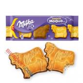 Ciastka MILKA Choco Moo, herbatniki w kształcie krówki z cze...