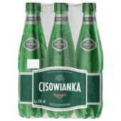 Cisowianka 0,7L x 6 sztuk, woda mineralna w eleganckich bute...