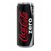Coca Cola Zero 0,33L, napój gazowany bez cukru w puszce
