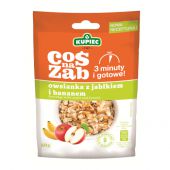 Coś na Ząb Kupiec, owsianka z jabłkiem i bananem, płatki bły...