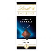 Czekolada Lindt Excellence A Touch of Sea Salt, gorzka z dod...