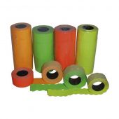 Etykiety cenowe do metkownic, jednorzędowe, fala, Poligraf