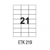 Etykiety uniwersalne APLI, papierowe białe, 100 arkuszy A4