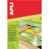 Folia do drukarek atramentowych APLI, format A4, transparent...