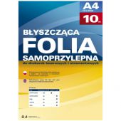 Folia samoprzylepna Argo A4, do drukarek laserowych, transpa...