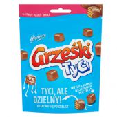 Grześki Tyci, małe wafle z nadzieniem w czekoladzie mlecznej