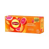 Herbata owocowa Lipton Grejpfrut i Pomarańcza, torebki ze sz...