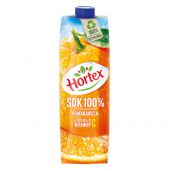 Hortex Pomarańcza 1L, owocowy sok 100% w kartonie