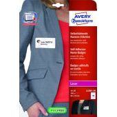 Identyfikator samoprzylepny Avery Zweckform, biały, sztuczny...