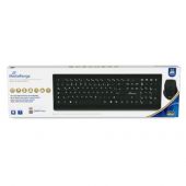 Klawiatura i mysz MediaRange MROS104-UK, bezprzewodowe, czar...