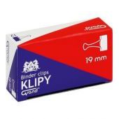 Klips biurowy Grand Binder Clip, czarne klamerki, 12 sztuk w...