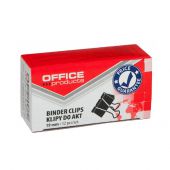 Klipsy biurowe Office Products Binder Clip, czarne klamerki ...