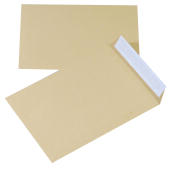 Koperty C4, Office Products samoprzylepne z paskiem HK, brąz...