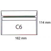 Koperty C6, samoprzylepne SK, białe