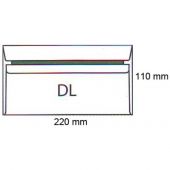 Koperty DL, samoprzylepne SK, białe