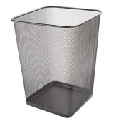 Kosz biurowy 18L Q-Connect Office-Set, kwadratowy, metalowy