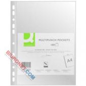 Koszulki groszkowe Q-Connect A4/50 mikronów, w folii