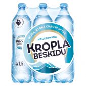 Kropla Beskidu 1,5L x 6 sztuk, woda mineralna w butelkach PE...