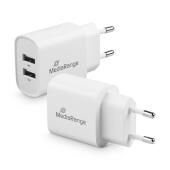 Ładowarka sieciowa MediaRange USB-A x 2, szybki adapter 12W