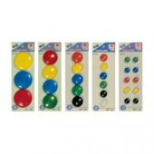 Magnesy do tablic, średnica 40 mm, 4 sztuki