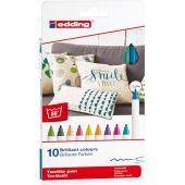 Marker do tkanin Edding E-4600 S, końcówka okrągła 1mm, 10 k...