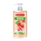 Mydło w płynie Clean Hands 300 ml, kremowe, z pompką