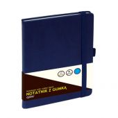Notes Grand A5 z gumką, 80 kartek w kratkę, oprawa twarda