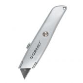 Nóż tapicerski Q-Connect, wysuwane ostrze 18 mm, metalowy z ...