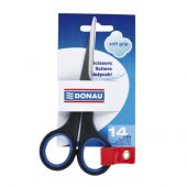 Nożyczki biurowe Donau Soft Grip, miękki uchwyt, niebieskie