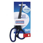 Nożyczki biurowe Donau Soft Grip, miękki uchwyt, niebieskie