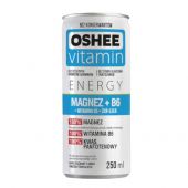 OSHEE Vitamin Energy Magnez + B6 250ml, napój gazowany o sma...