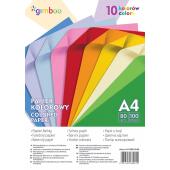 Papier kolorowy Gimboo A4/80g, 100 arkuszy, miks kolorów neo...