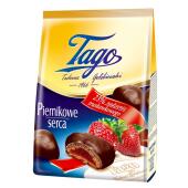 Piernikowe serca Tago, z nadzieniem truskawkowym