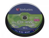 Płyty CD-RW Verbatim 700MB 8-12x, cake