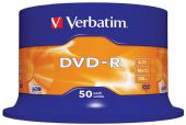 Płyty DVD-R Verbatim 4,7GB 16x, cake