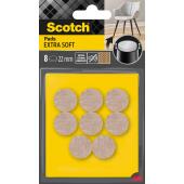 Podkładki wełniane Scotch Extra Soft, okrągłe 22 mm, samoprz...