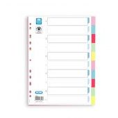 Przekładki z kolorowymi indeksami Oxford A4, 5 kolorów, kart...