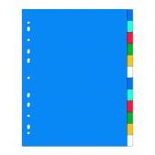 Przekładki z kolorowymi indeksami Oxford A4+, 6 kolorów, pla...