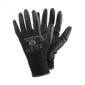 Rękawice do prac monterskich TK Gloves ROOSTER Black, powlec...