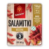 Salamitki Wędzone Sokołów, małe kiełbaski surowe
