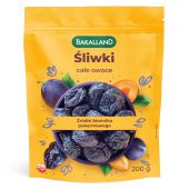 Śliwki całe owoce Bakalland, suszone
