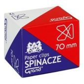 Spinacze krzyżowe 70m Grand, metalowe, w kartoniku