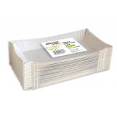 Tacki papierowe Stella Service Pak 100 sztuk, białe