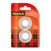 Taśma klejąca Scotch Crystal, niewidoczna krystaliczna, biur...